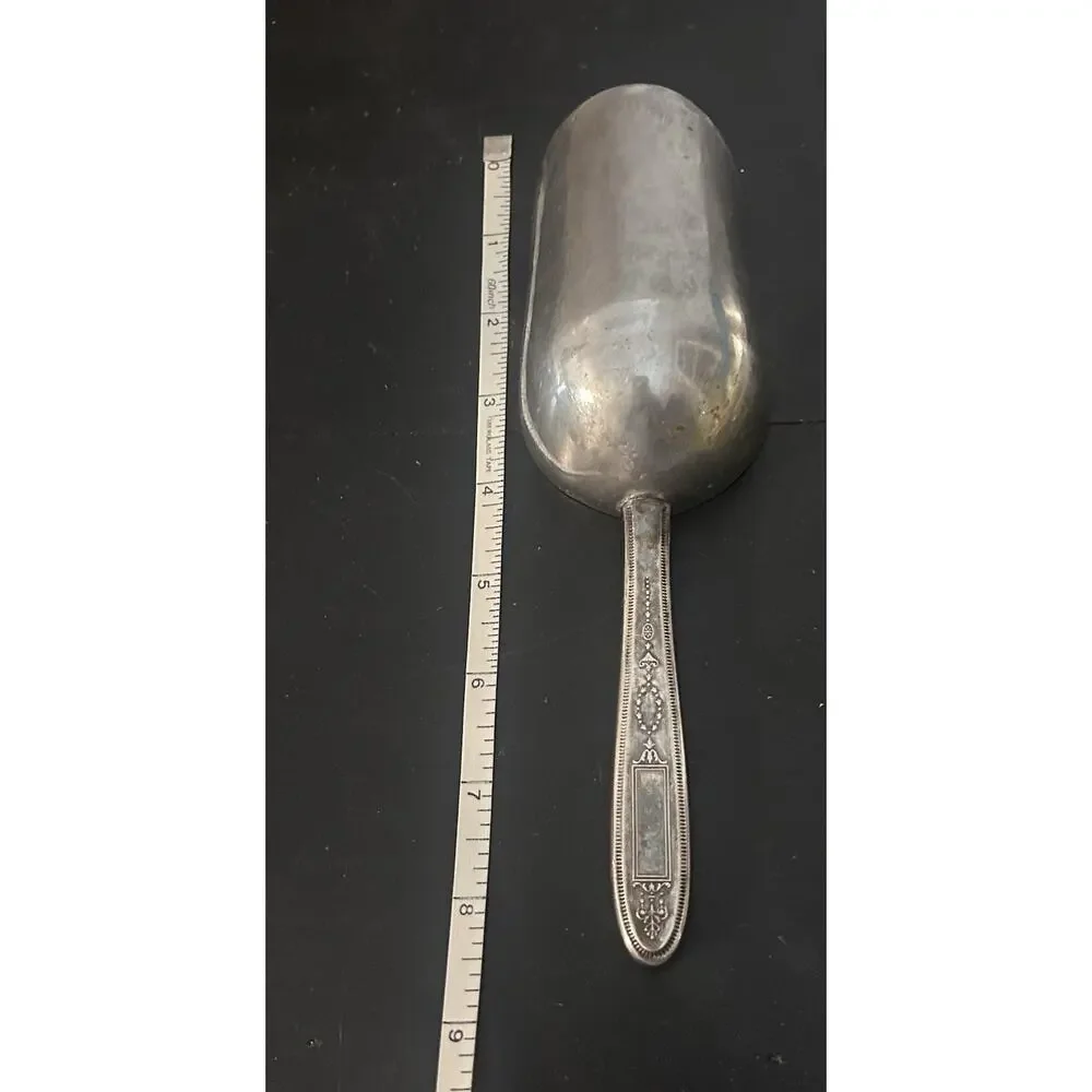 Vintage Serving Utensils Set of 3 Ice Scoops Ornate Floral